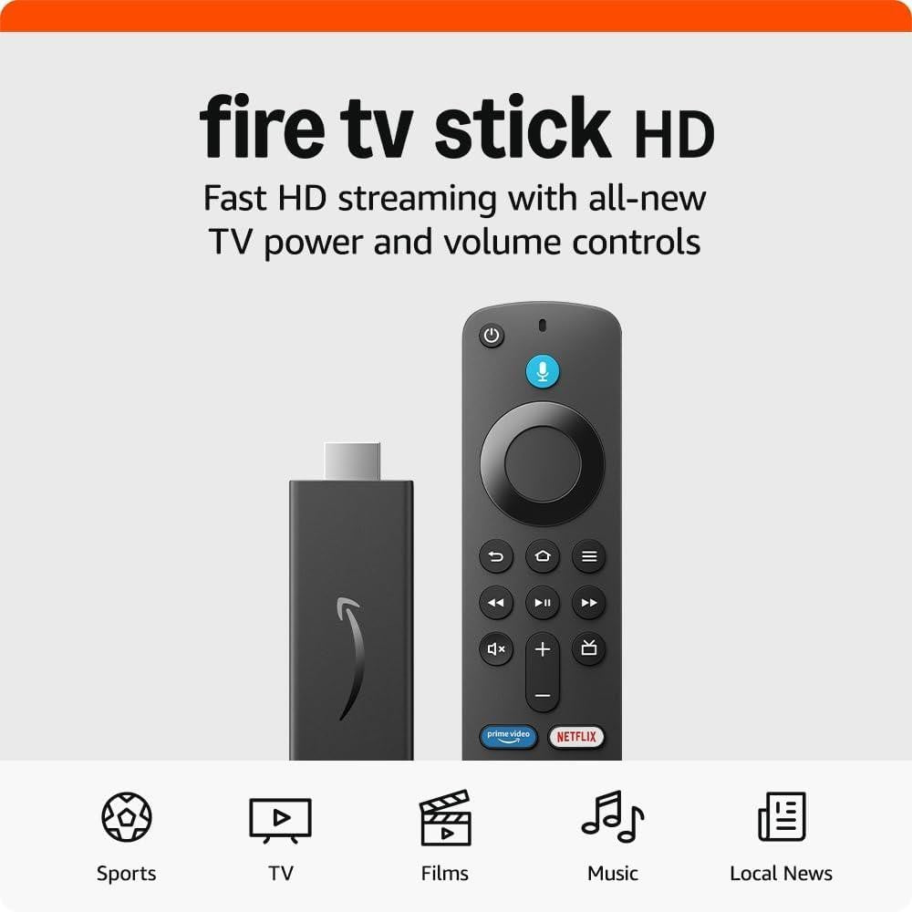 Elevate Your Streaming with the Latest Fire TV Stick & Alexa Voice Remote - HD Media Player for Ultimate Entertainment!