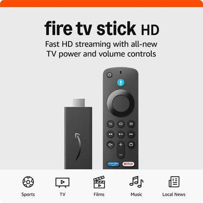 Elevate Your Streaming with the Latest Fire TV Stick & Alexa Voice Remote - HD Media Player for Ultimate Entertainment!